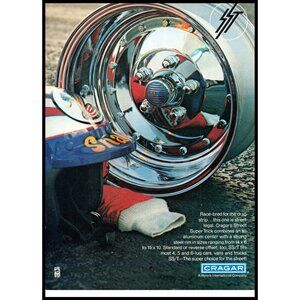 1978 Cragar Street Super Trick Wheel SS/T Vintage Print Ad Muscle Car Wall Art